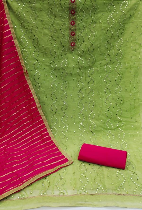 TCDS Chanderi 3 Designer Festive Wear Dress Materials